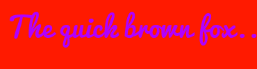 Image with Font Color B100FF and Background Color FF1A00
